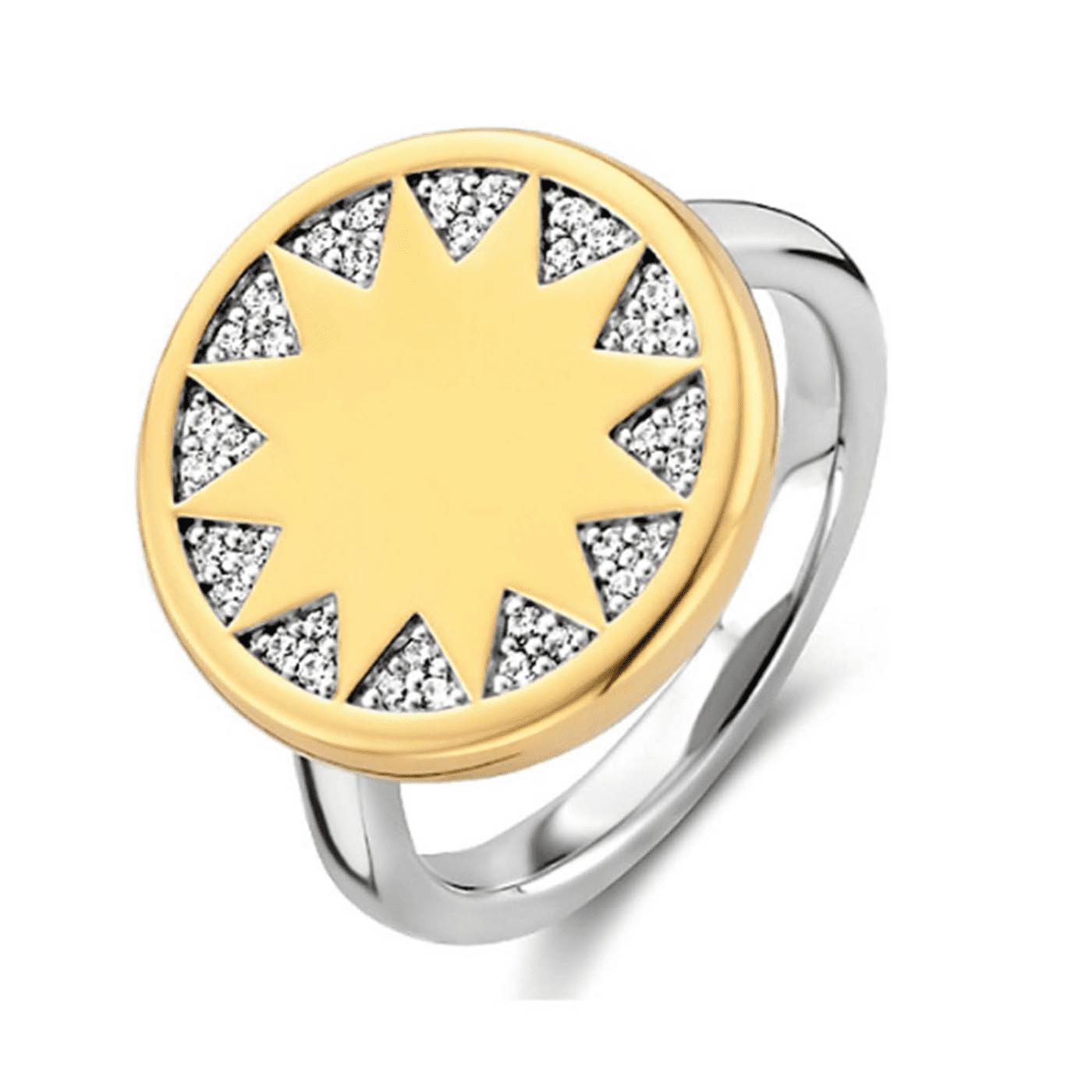 Ring Zirkonia 925er Silber bicolor Soak Up The Sunshine Ring Zirkonia 925er Silber bicolor Soak Up The Sunshine