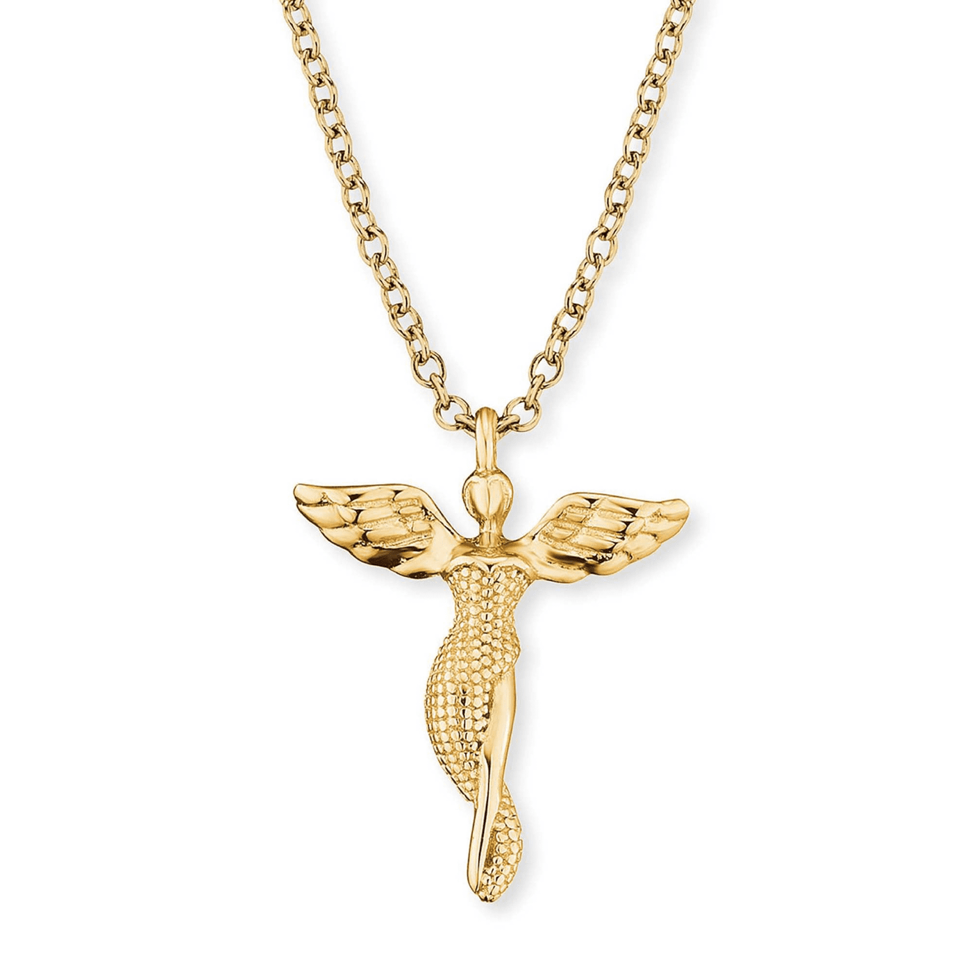 Kette 925er Silber gelb vergoldet Engel