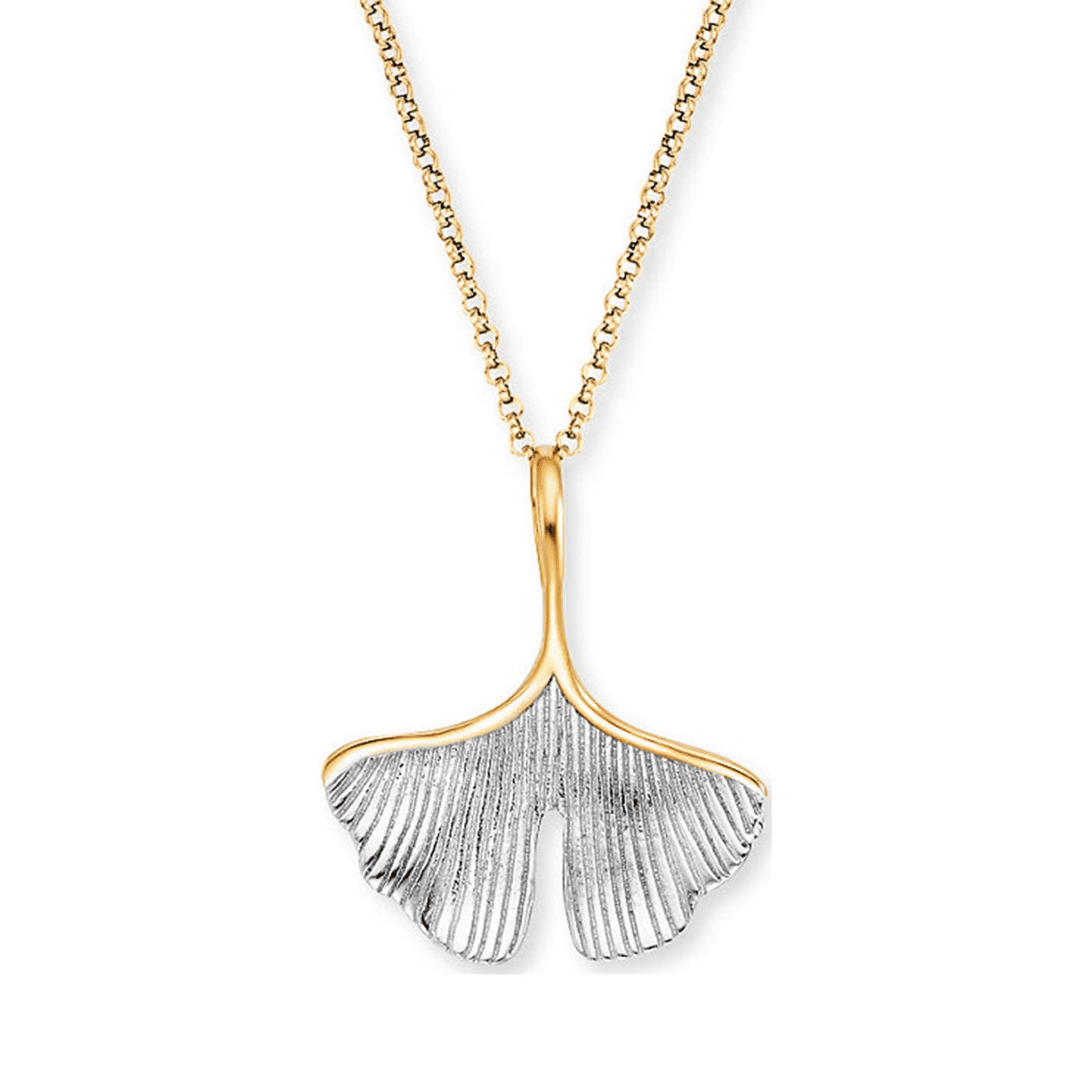 Kette 925er Bicolor Ginkgo Kette 925er Bicolor Ginkgo