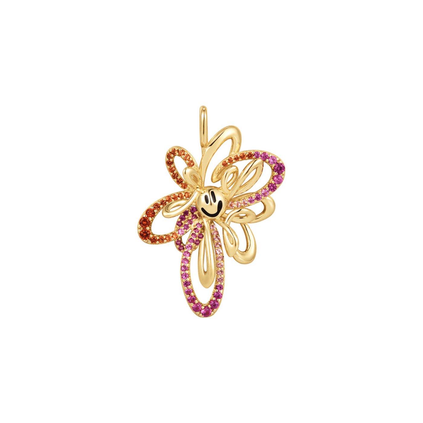 Charm für Ketten und Armbänder 925er Silber gelb vergoldet Rising Sun Charm für Ketten und Armbänder 925er Silber gelb vergoldet Rising Sun
