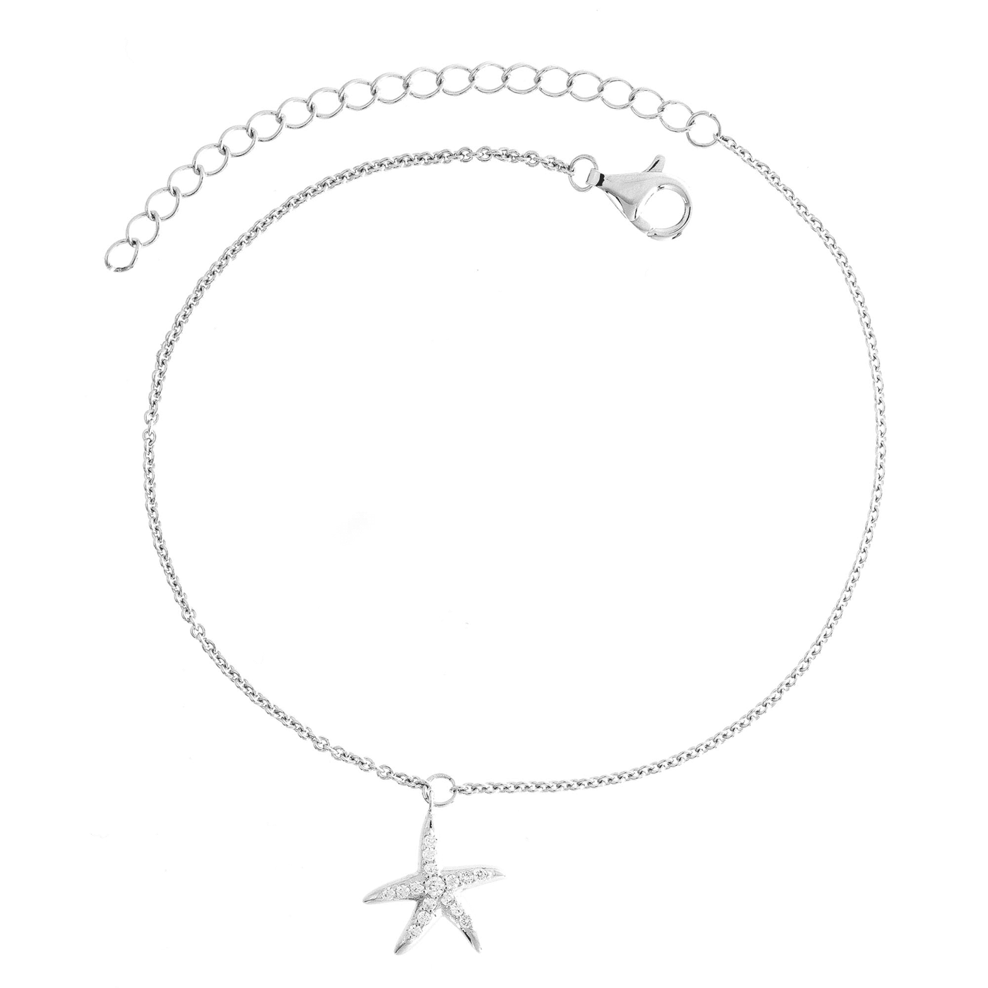 Fußkette Zirkonia 925er Silber Fußkette Zirkonia 925er Silber