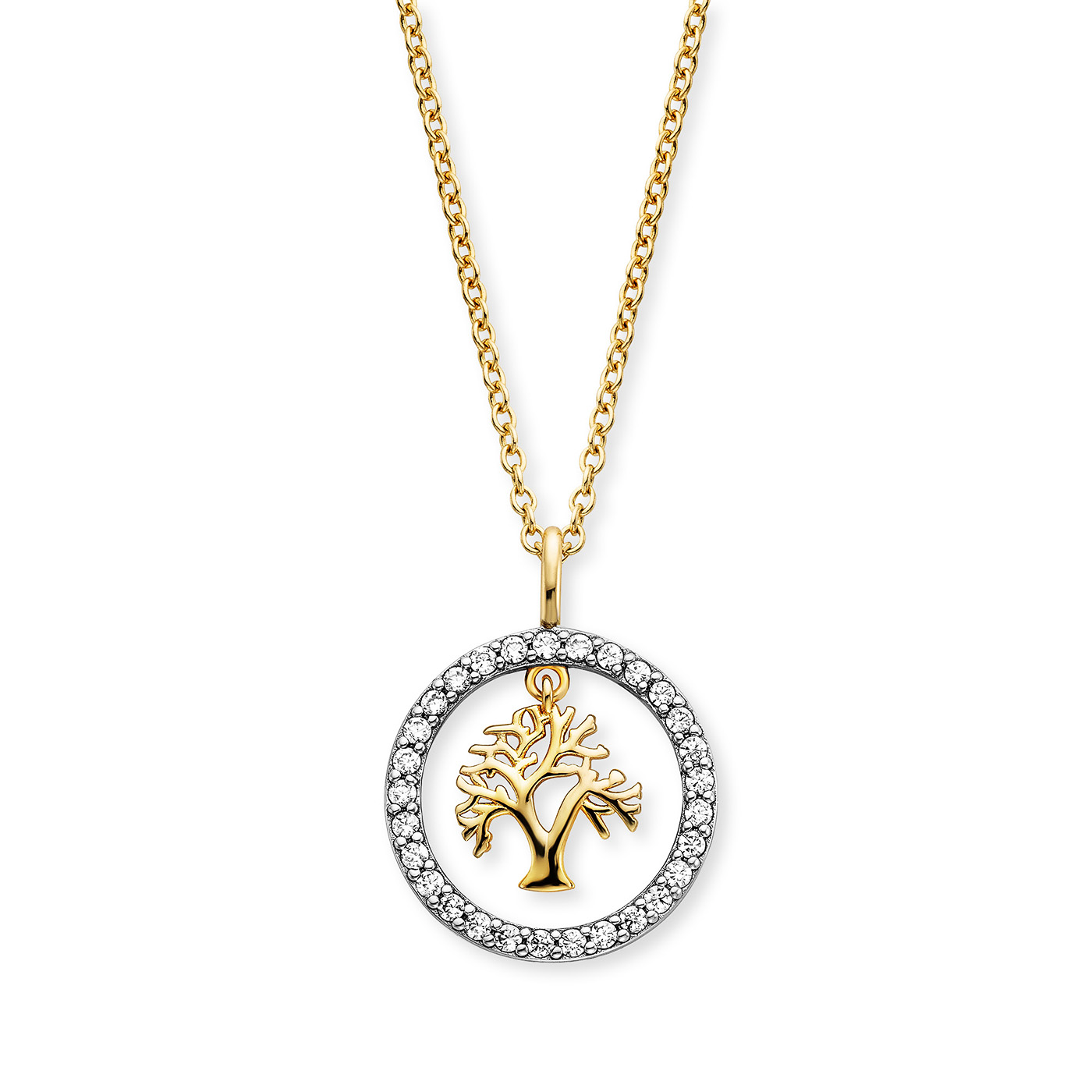 Kette Zirkonia 925er Silber Lebensbaum Kette Zirkonia 925er Silber Lebensbaum