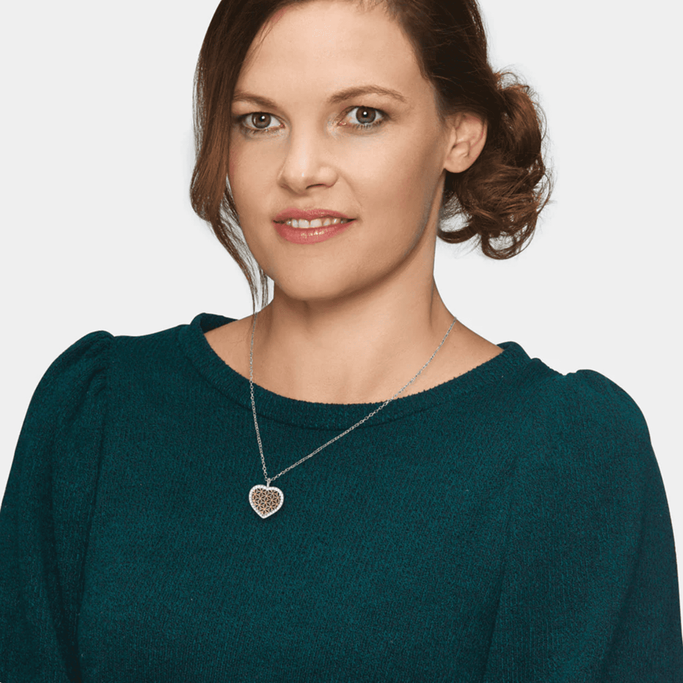 Kette Zirkonia 925er Silber Bicolor Bloom Kette Zirkonia 925er Silber Bicolor Bloom