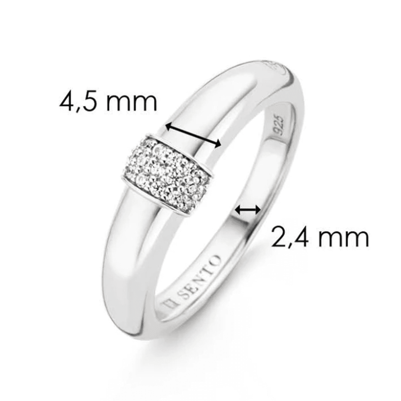 Ring Zirkonia 925er Silber Shimmering Lights