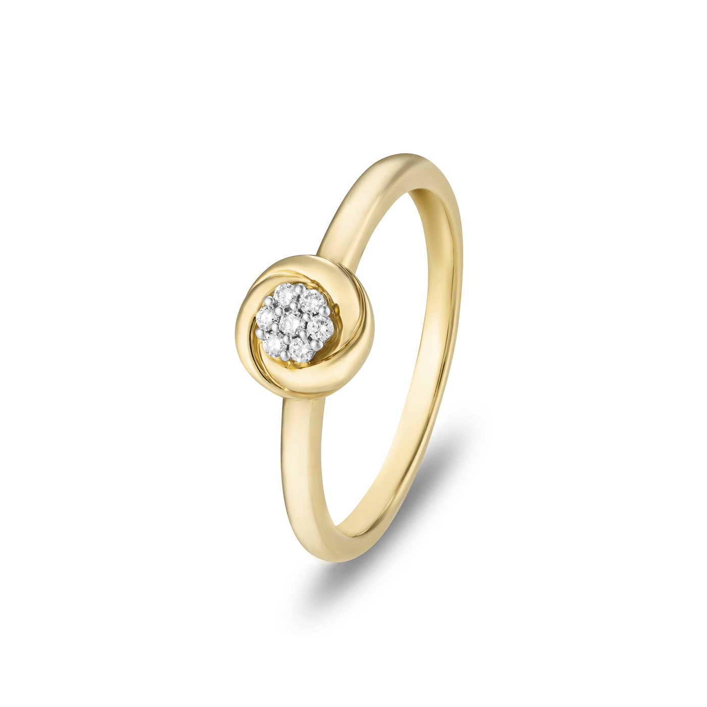 Ring Diamant zus. ca. 0,07 ct. 333er Gelbgold Ring Diamant zus. ca. 0,07 ct. 333er Gelbgold