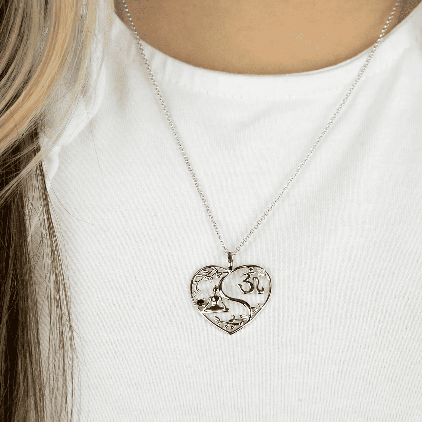 Kette Zirkonia 925er Silber Yin Yang Kette Zirkonia 925er Silber Yin Yang