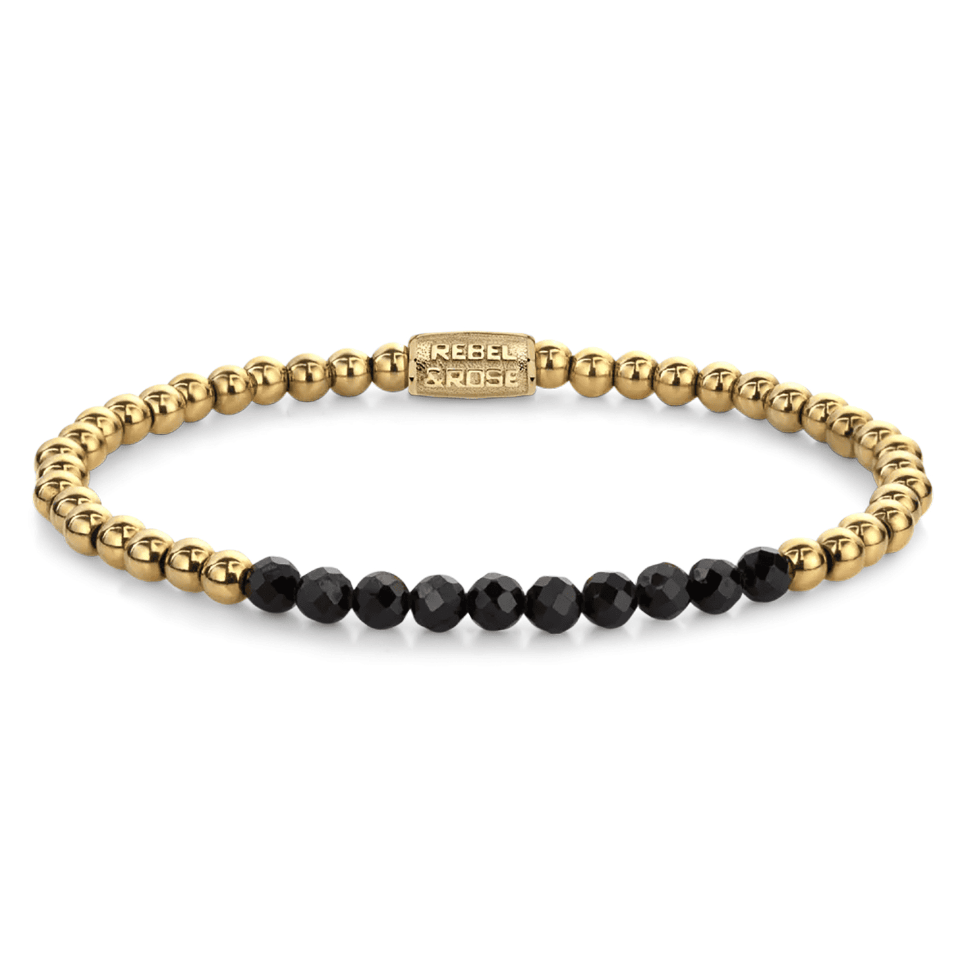 Armband Edelstahl gelb vergoldet Black Glam Rocks Meets Yellowgold Armband Edelstahl gelb vergoldet Black Glam Rocks Meets Yellowgold