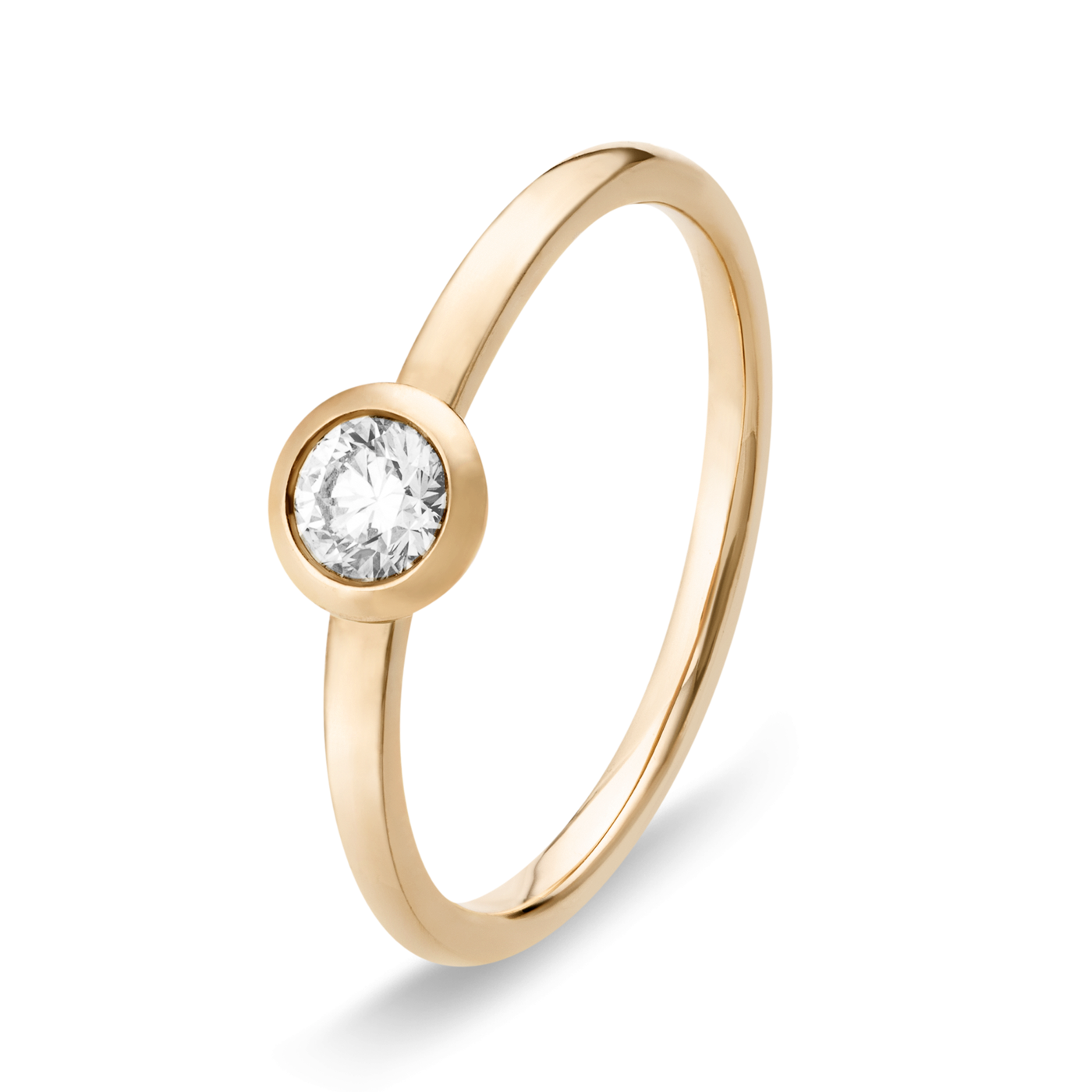 Ring Diamant ca. 0,25 ct. 585er Gelbgold In Love Solitär Ring Diamant ca. 0,25 ct. 585er Gelbgold In Love Solitär