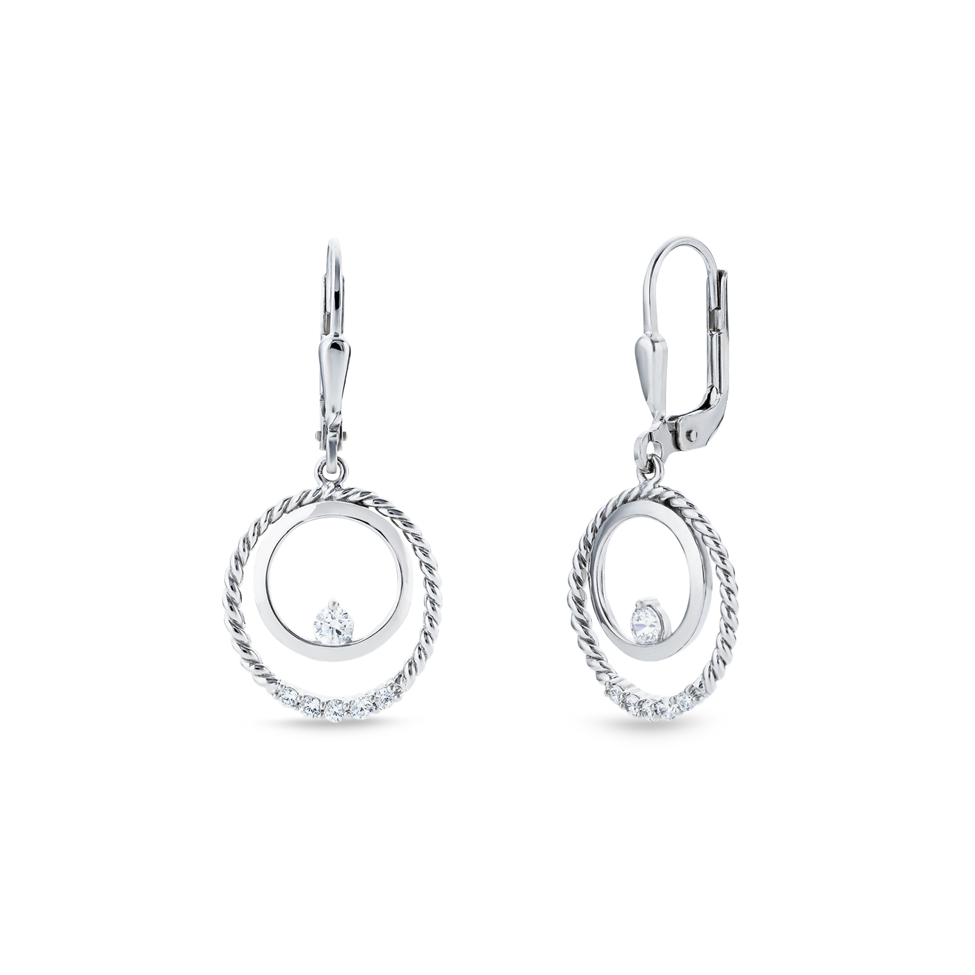 Ohrringe Zirkonia 925er Silber  Ohrringe Zirkonia 925er Silber