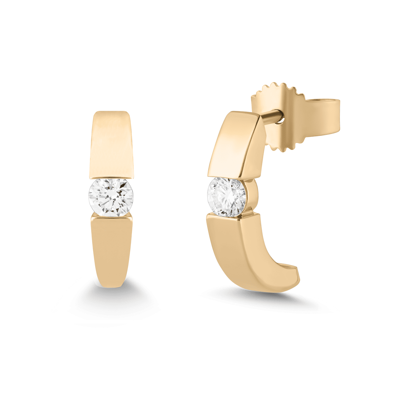 Ohrringe Diamant ca. 0,20 ct. 585er Gelbgold In Love Solitär Ohrringe Diamant ca. 0,20 ct. 585er Gelbgold In Love Solitär