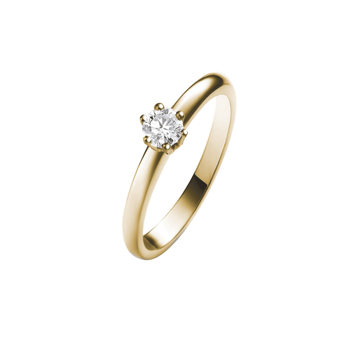Ring Diamant ca. 0,17 ct. 585er Gelbgold Love Ring Diamant ca. 0,17 ct. 585er Gelbgold Love
