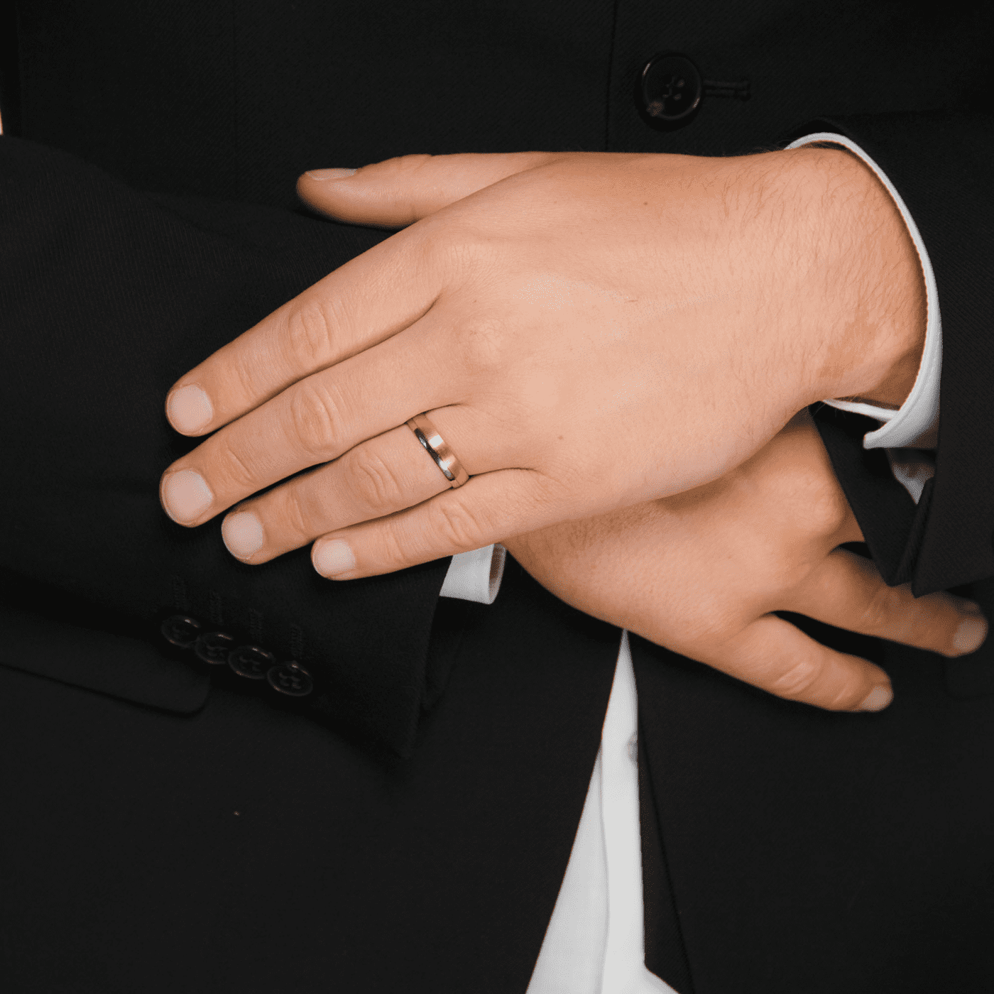 Trauring zus. ca. 0,07 ct. 585er bicolor Paris Trauring zus. ca. 0,07 ct. 585er bicolor Paris