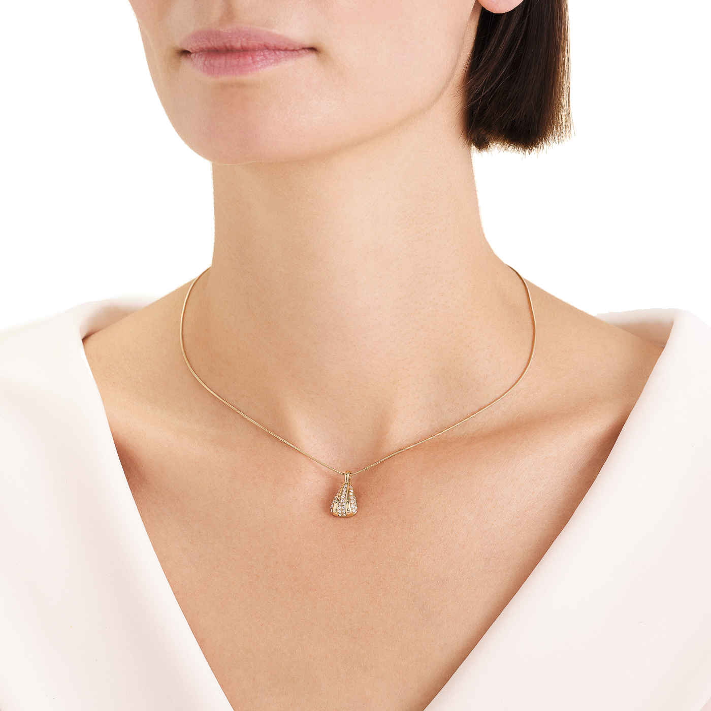 Kette Edelstahl gelb vergoldet Pavé Kette Edelstahl gelb vergoldet Pavé