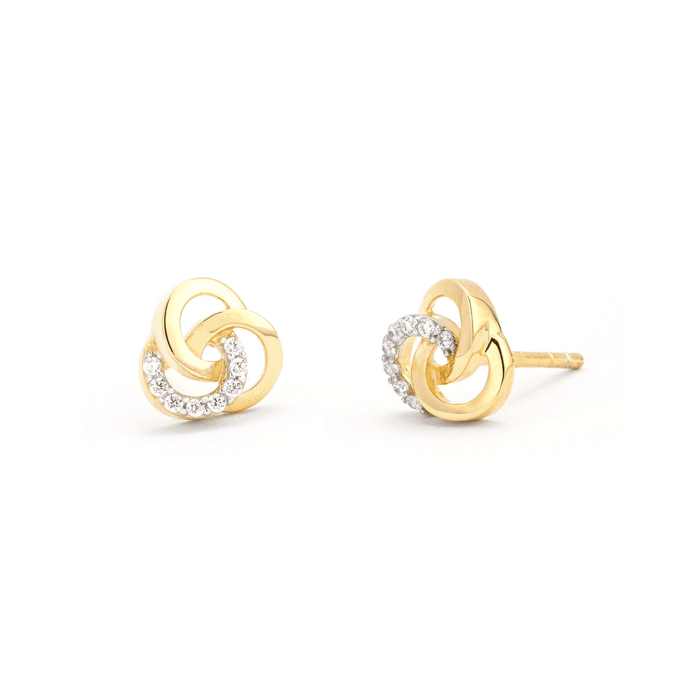 Ohrringe Zirkonia 333er Gelbgold rhodiniert  Ohrringe Zirkonia 333er Gelbgold rhodiniert
