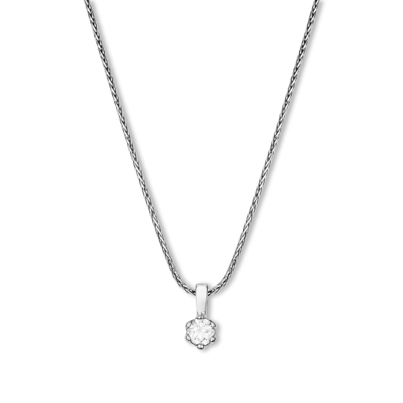 Kette Diamant ca. 0,10 ct. 585er Weißgold In Love Solitär Kette Diamant ca. 0,10 ct. 585er Weißgold In Love Solitär