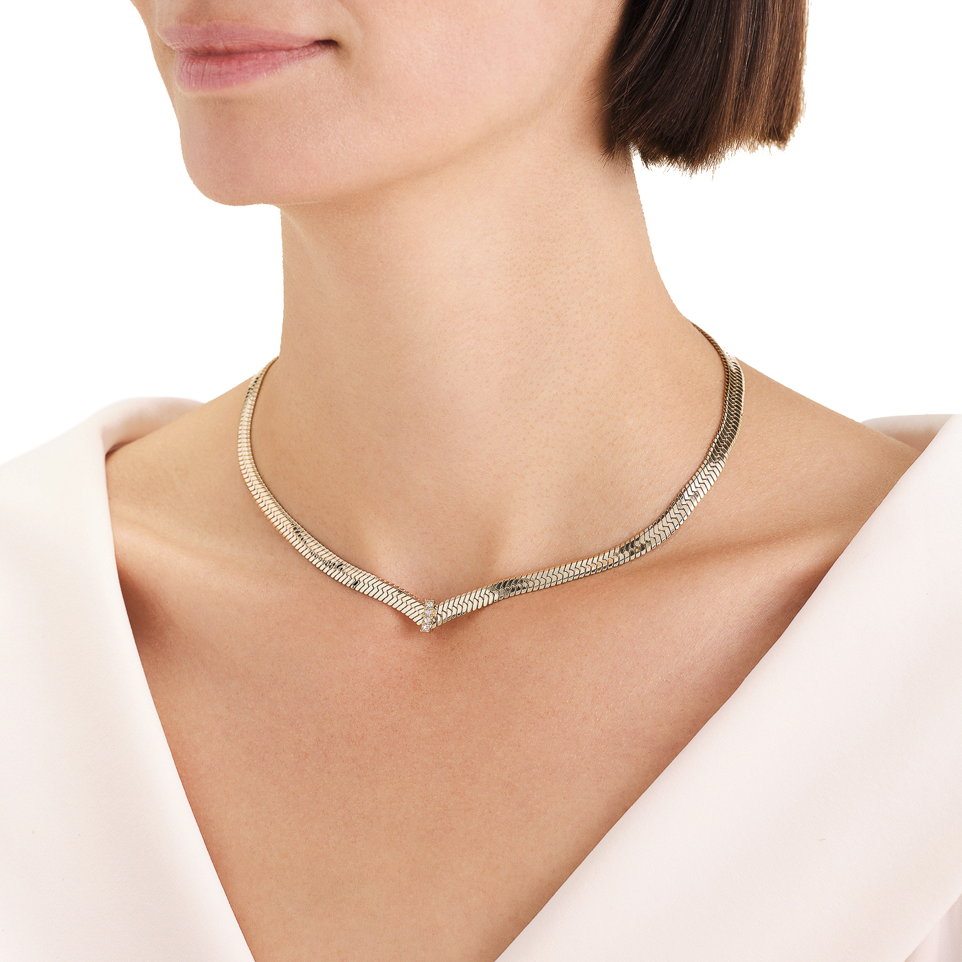 Kette Edelstahl gelb vergoldet Snake Kette Edelstahl gelb vergoldet Snake