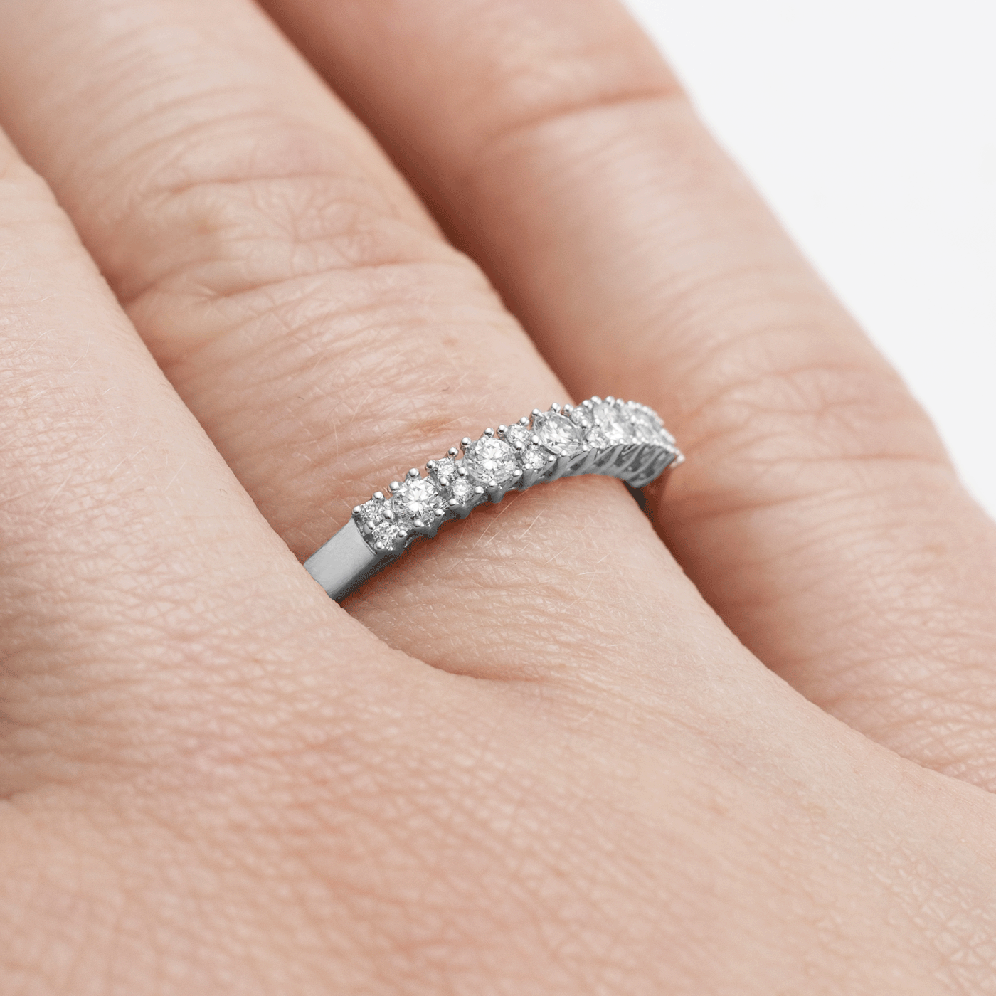 Ring Diamant zus. ca. 0,20ct. 585er Weißgold Mali Ring Diamant zus. ca. 0,20ct. 585er Weißgold Mali