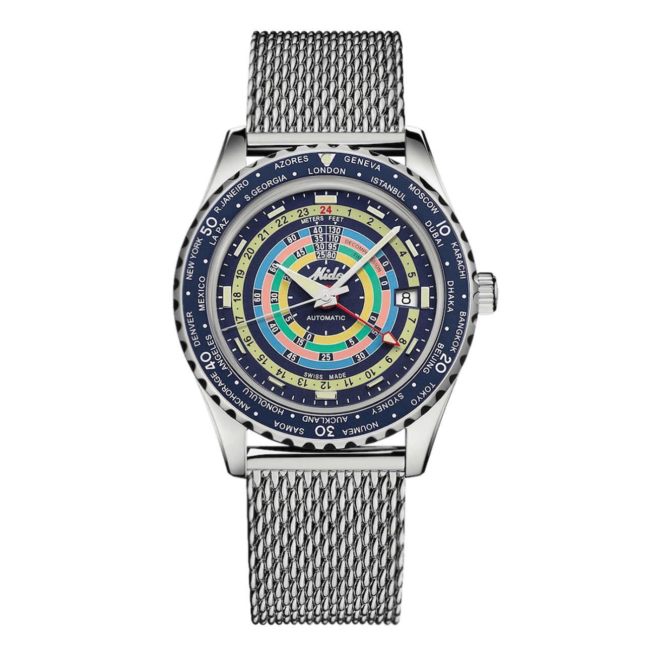 Decompression Worldtimer Automatik Uhr Decompression Worldtimer Automatik Uhr
