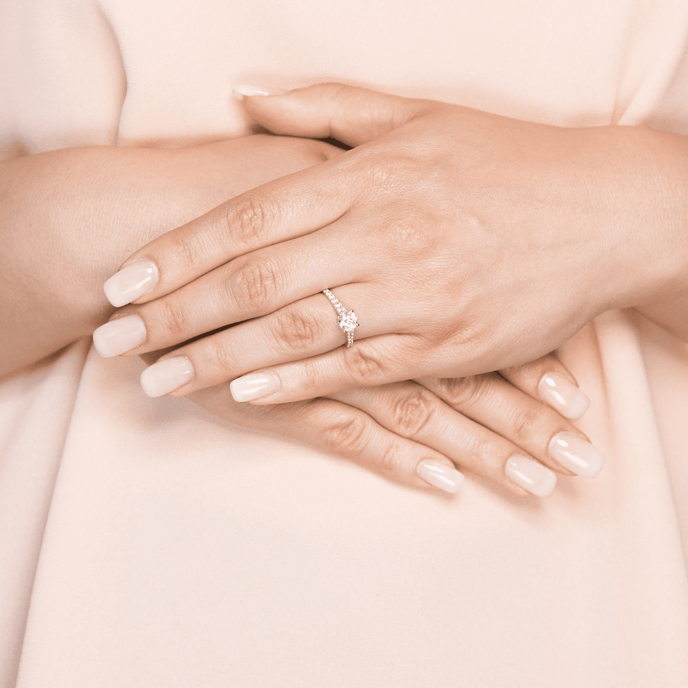 Ring Zirkonia 333er Gelbgold rhodiniert 