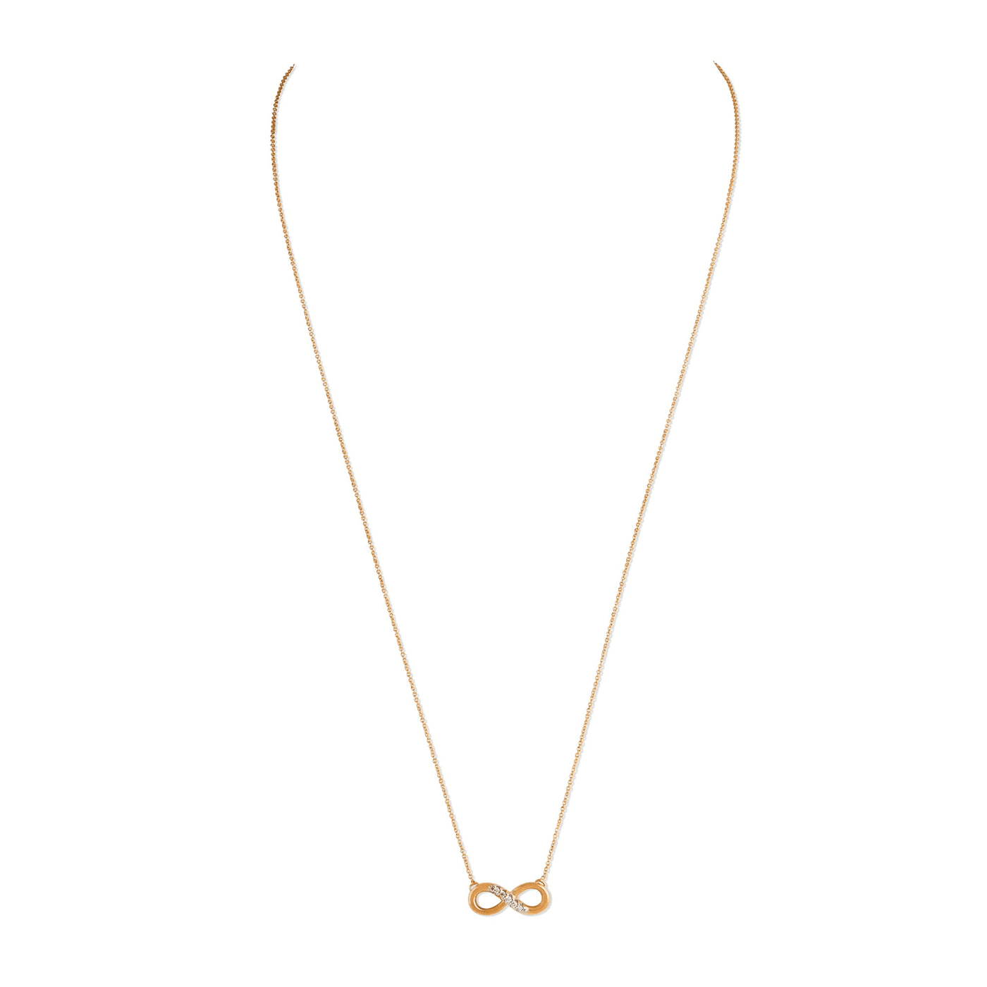 Kette Diamant zus. ca. 0,03 ct. 375er Gelbgold rhod.