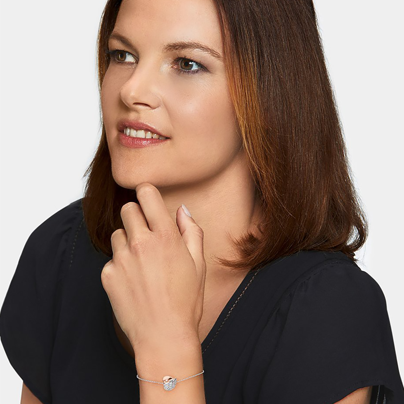 Armband 925er silber bicolor Herzflügel Armband 925er silber bicolor Herzflügel