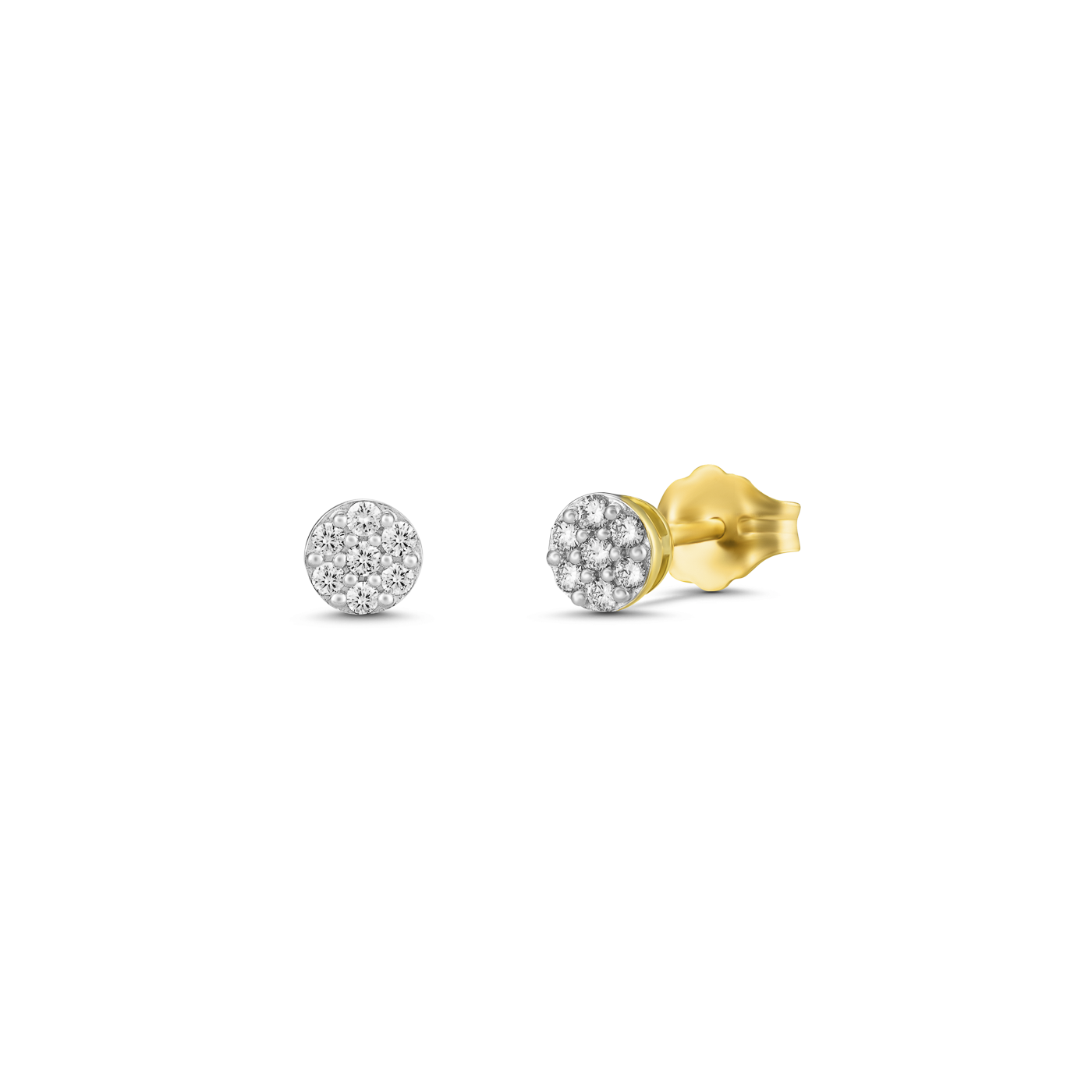 Ohrringe Diamant zus. ca. 0,10 ct. 333er Gelbgold Ohrringe Diamant zus. ca. 0,10 ct. 333er Gelbgold