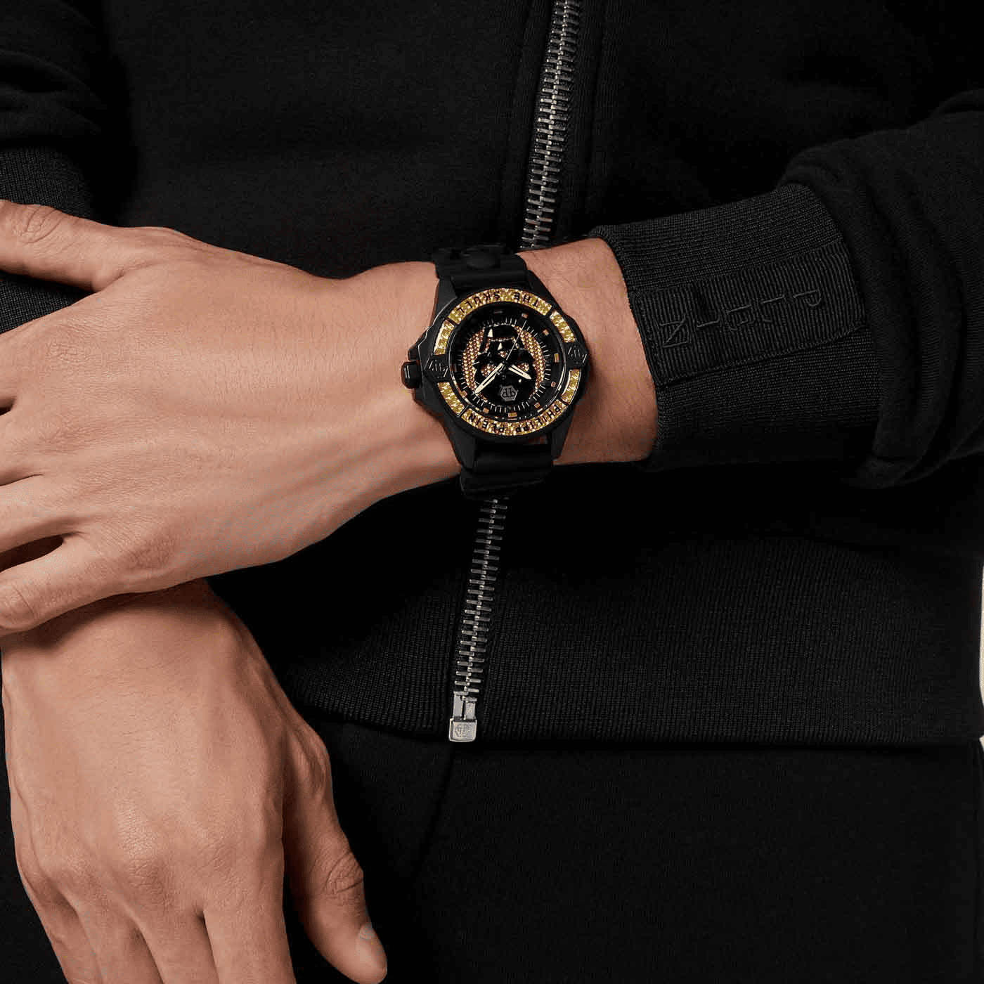 THE $KULL CARBON FIBER Quarz Uhr THE $KULL CARBON FIBER Quarz Uhr