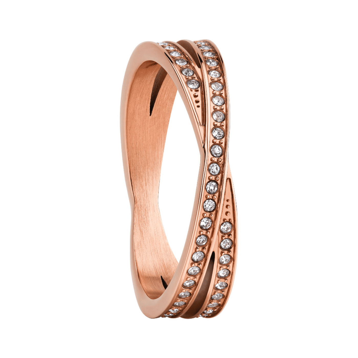 Ring Zirkonia Edelstahl rosé vergoldet Arctic Symphony Ring Zirkonia Edelstahl rosé vergoldet Arctic Symphony