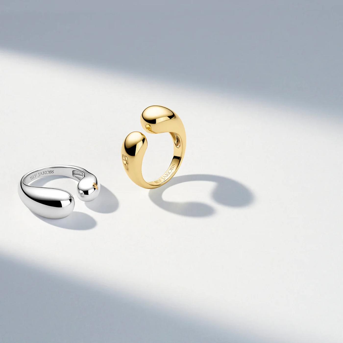 Ring 925er Silber gelb vergoldet Goccia Ring 925er Silber gelb vergoldet Goccia