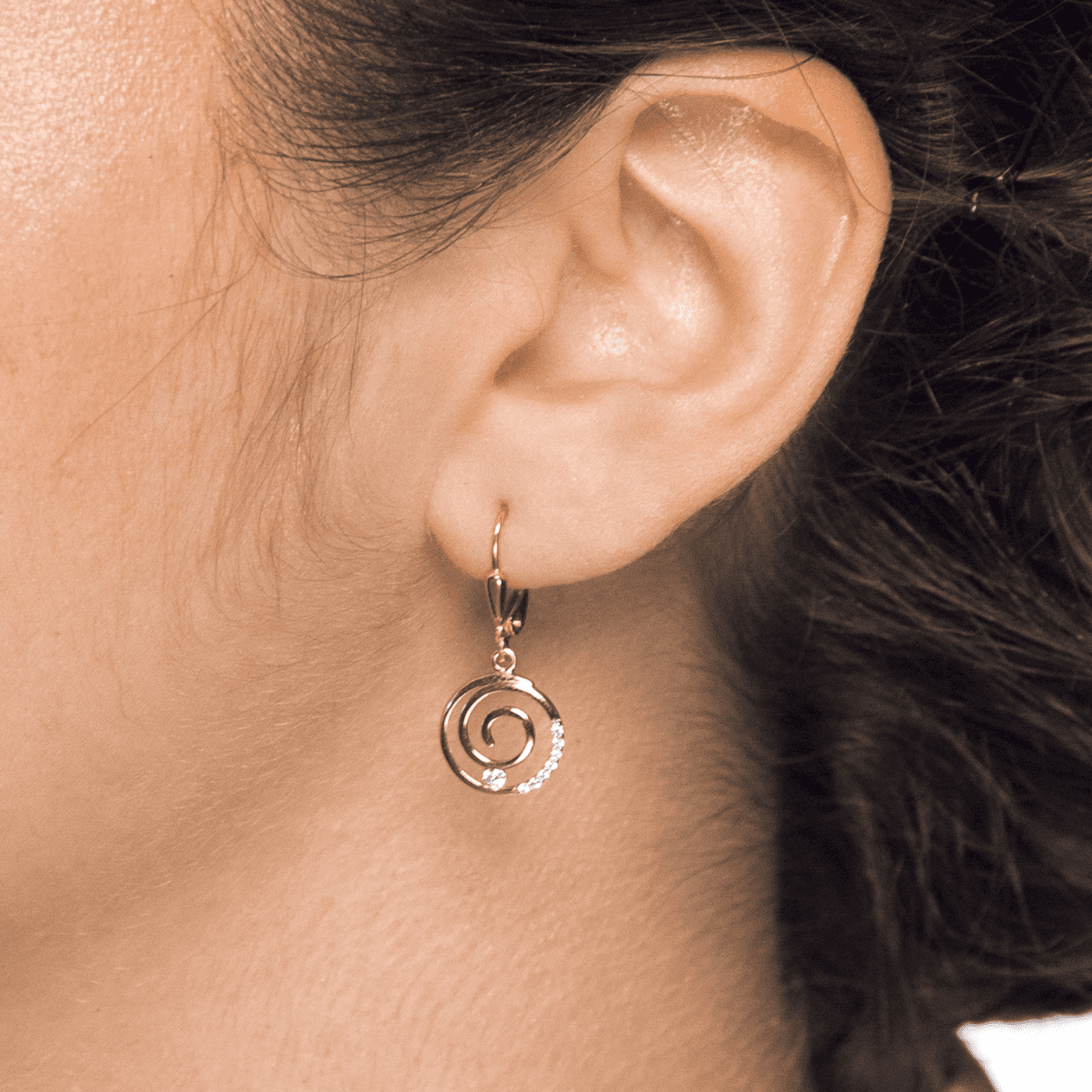 Ohrringe Zirkonia 333er Gelbgold rhodiniert Ohrringe Zirkonia 333er Gelbgold rhodiniert