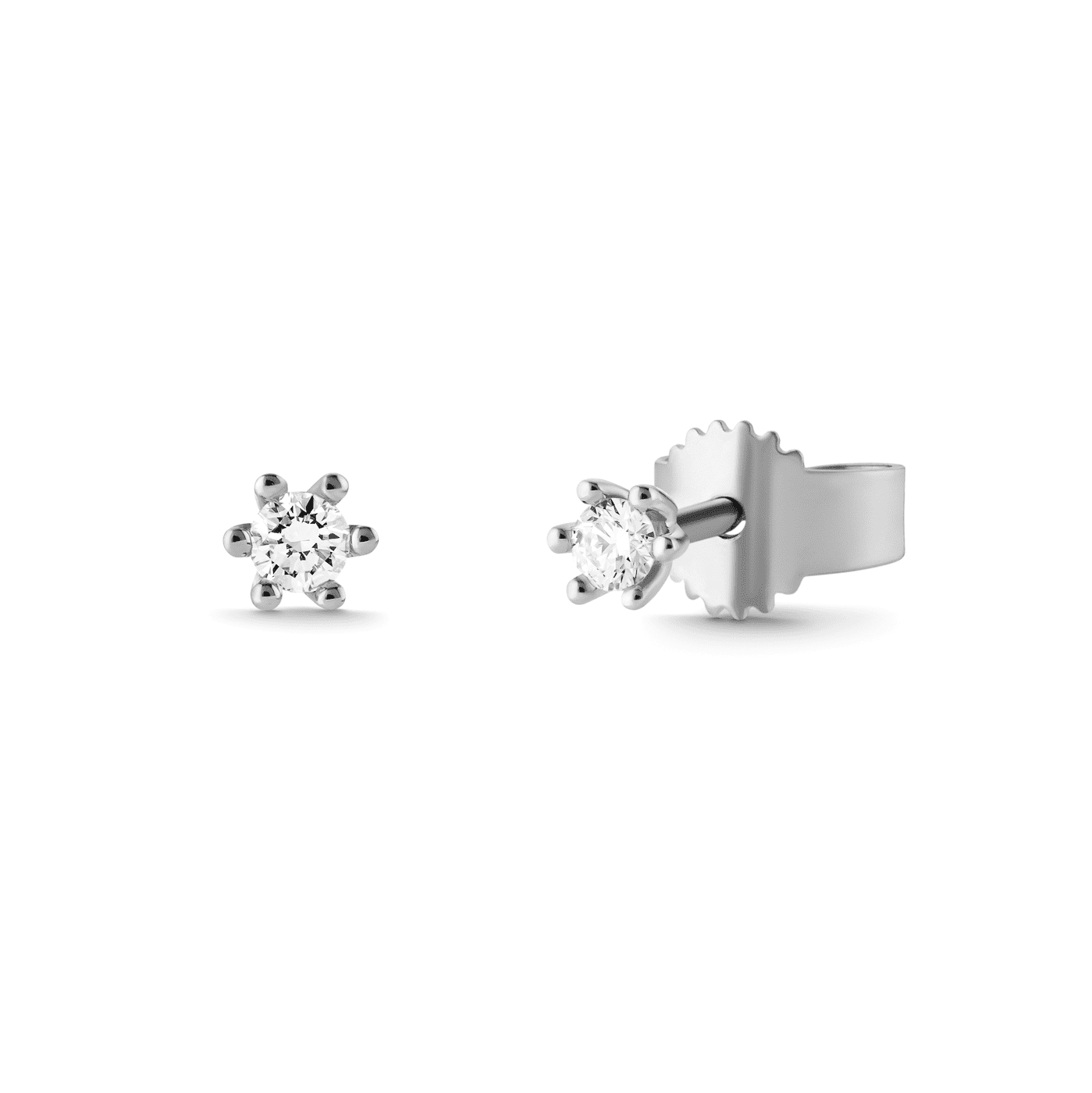 Ohrringe Diamant zus. ca. 0,10 ct. 333er Weißgold Select Solitär Ohrringe Diamant zus. ca. 0,10 ct. 333er Weißgold Select Solitär