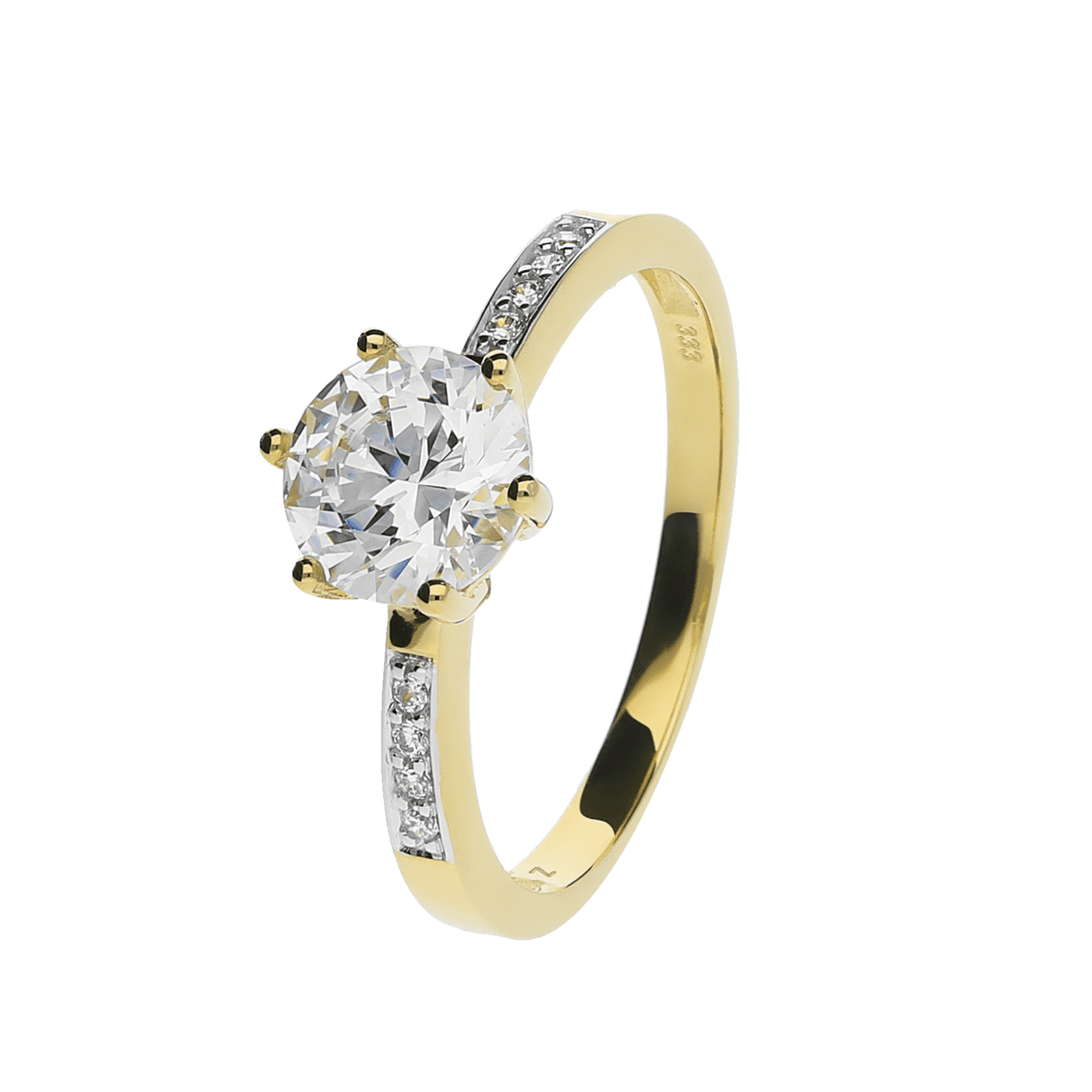 Ring Zirkonia 333er Gelbgold  Ring Zirkonia 333er Gelbgold