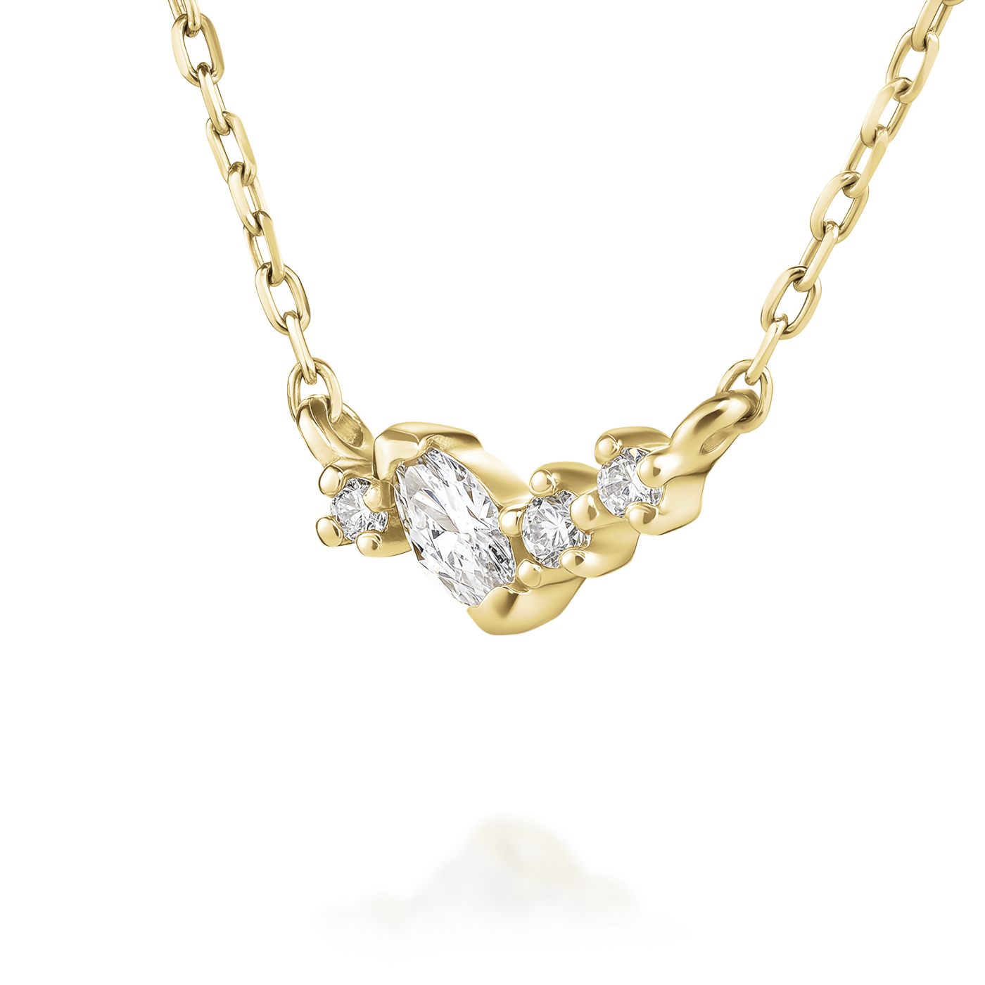 Kette syn. Diamant zus. 0,055ct. 585er Gelbgold Celestial Kette syn. Diamant zus. 0,055ct. 585er Gelbgold Celestial