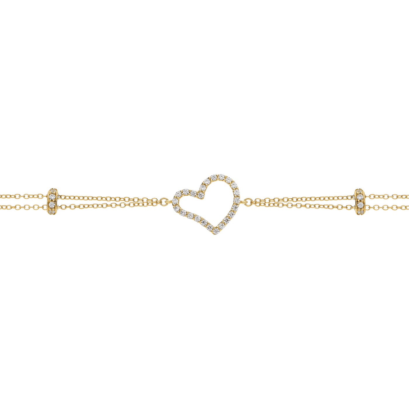 Armband Zirkonia 375er Gelbgold  Armband Zirkonia 375er Gelbgold