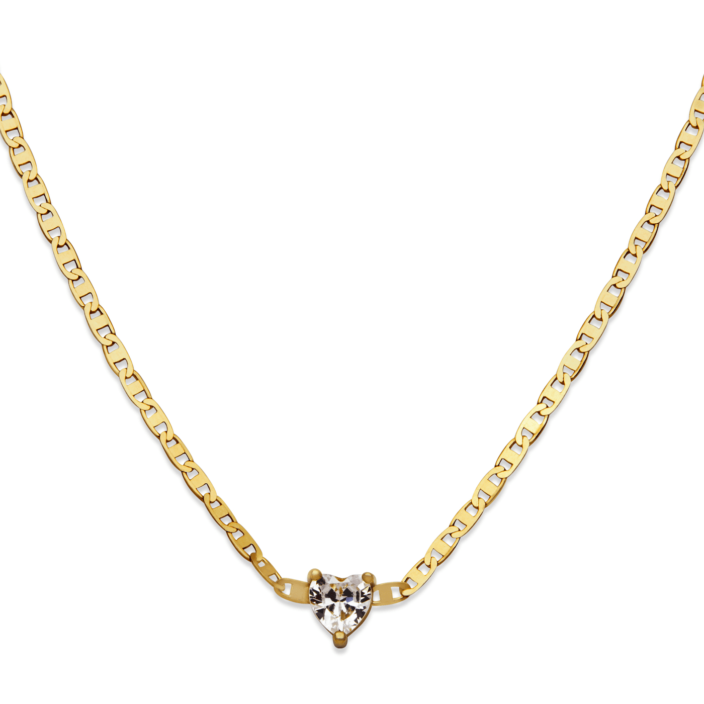Kette Zirkonia 925er Silber vergoldet  Kette Zirkonia 925er Silber vergoldet
