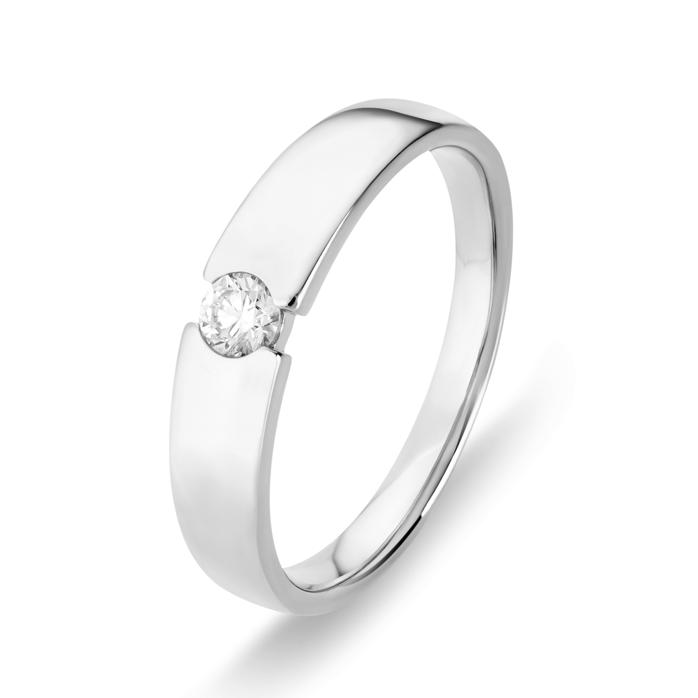 Ring Diamant ca. 0,13 ct. 585er Weißgold Select Solitär Ring Diamant ca. 0,13 ct. 585er Weißgold Select Solitär