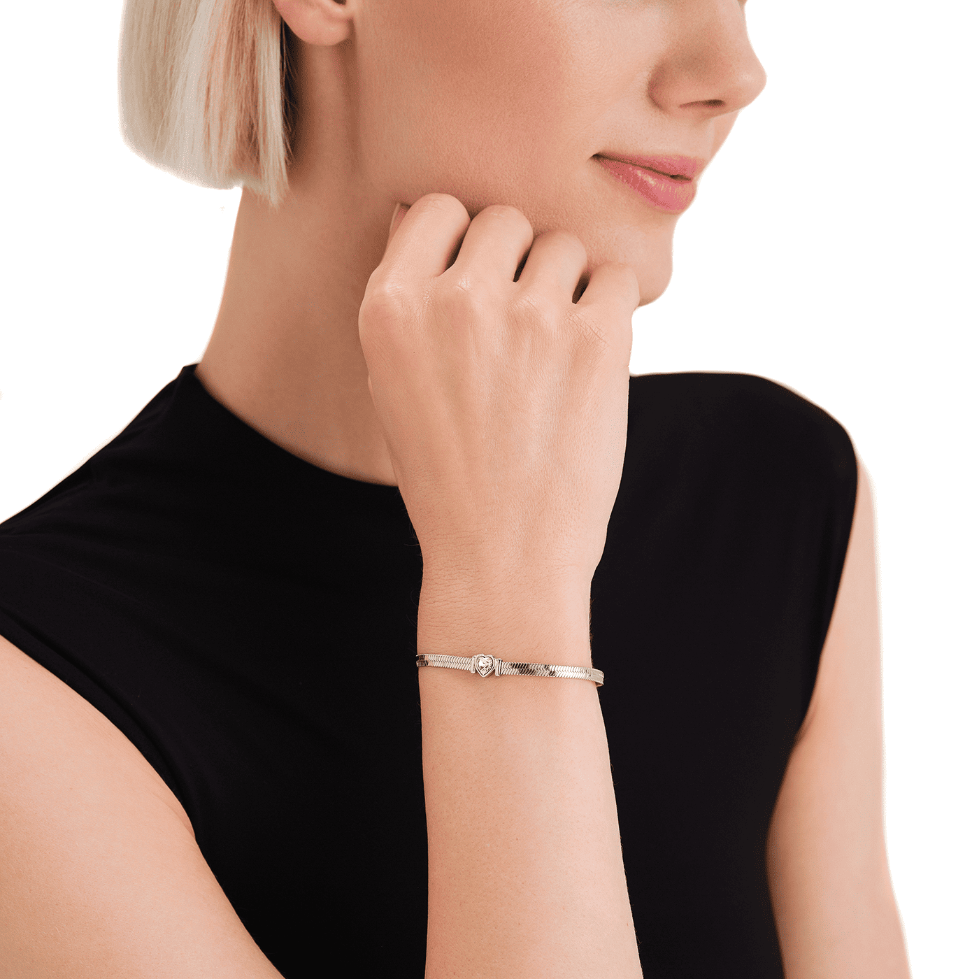 Armband Edelstahl Heart