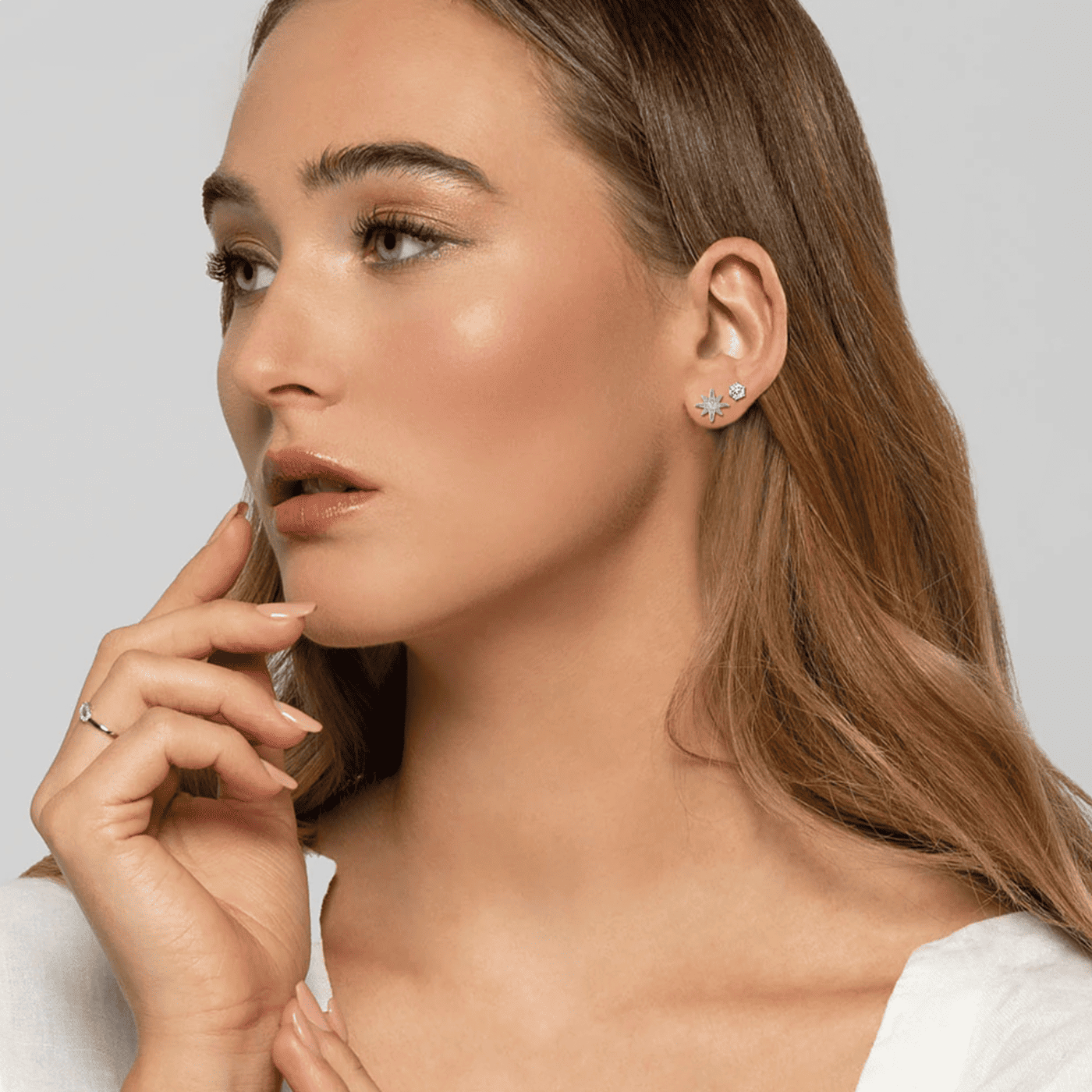 Ohrringe Zirkonia 925er Silber New Star Ohrringe Zirkonia 925er Silber New Star