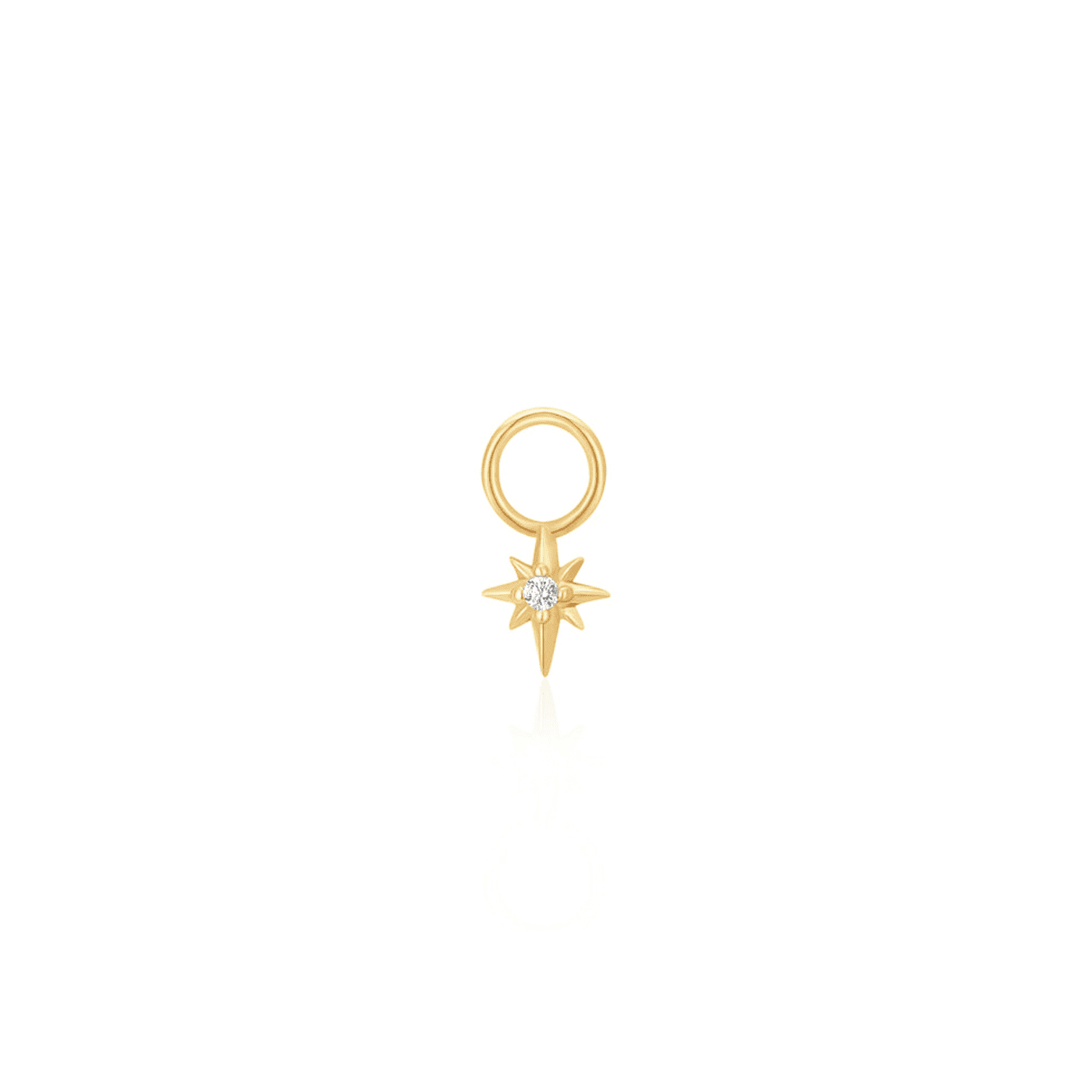 Charm für Ohrringe 925er Silber gelb vergoldet Rising Sun Charm für Ohrringe 925er Silber gelb vergoldet Rising Sun