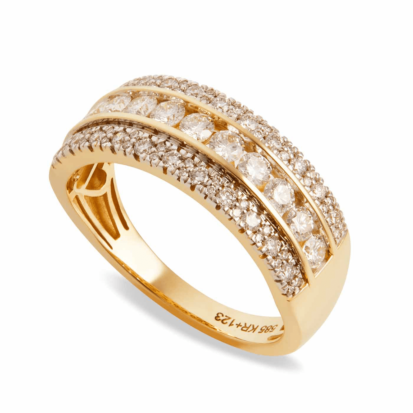 Ring Diamant zus. ca. 0,80 ct. 585er Gelbgold Begonia Ring Diamant zus. ca. 0,80 ct. 585er Gelbgold Begonia
