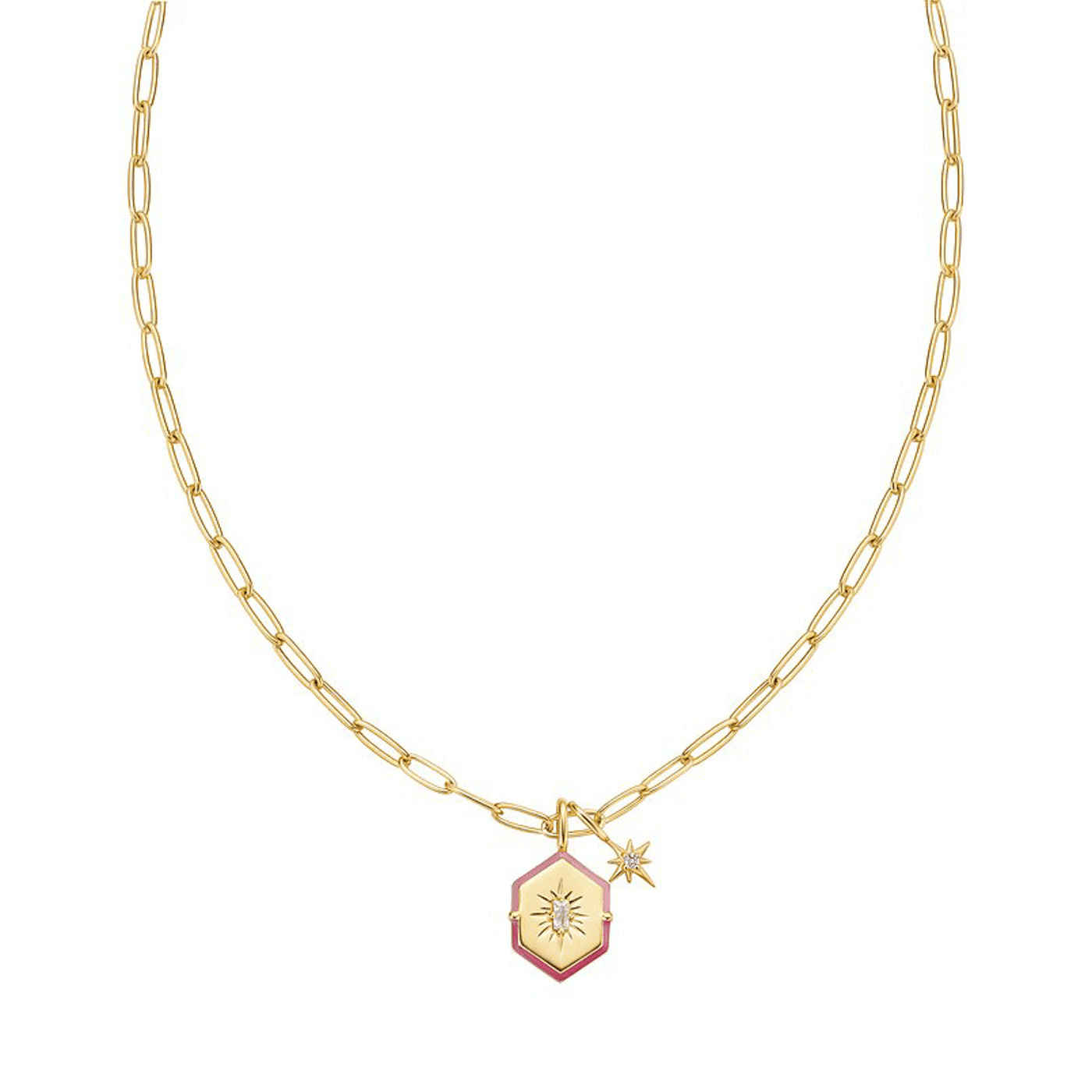 Kette Set 925er Silber gelb vergoldet Rising Sun Kette Set 925er Silber gelb vergoldet Rising Sun