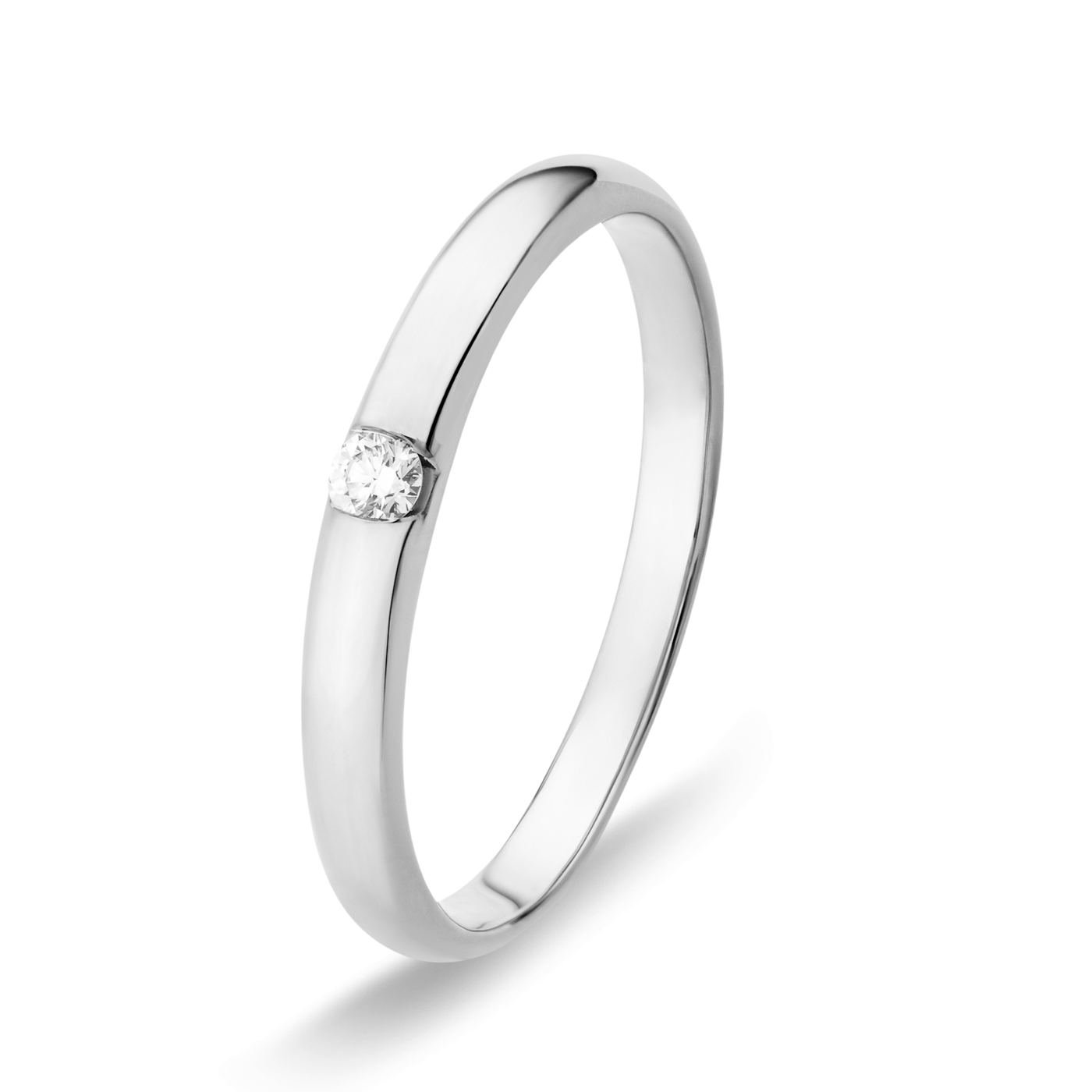 Ring Diamant ca. 0,05 ct. 333er Weißgold Select Solitär Ring Diamant ca. 0,05 ct. 333er Weißgold Select Solitär
