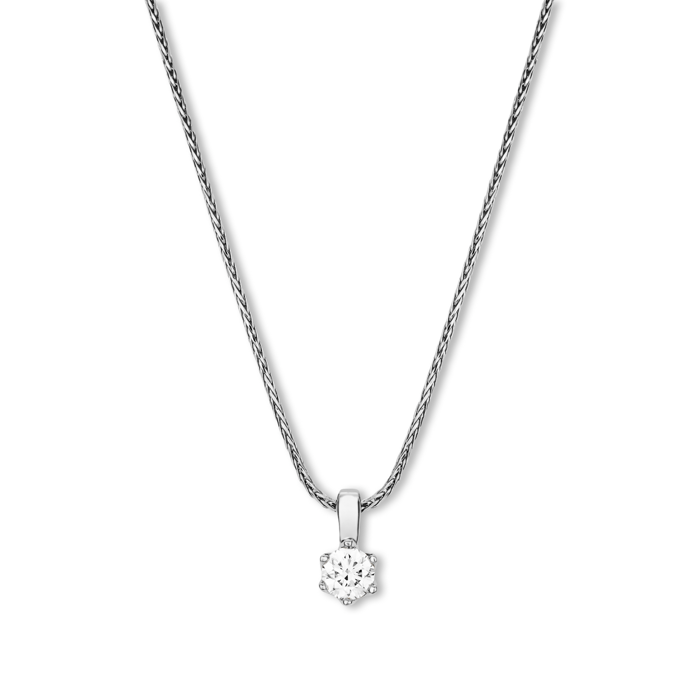 Kette Diamant ca. 0,15 ct. 585er Weißgold In Love Solitär Kette Diamant ca. 0,15 ct. 585er Weißgold In Love Solitär