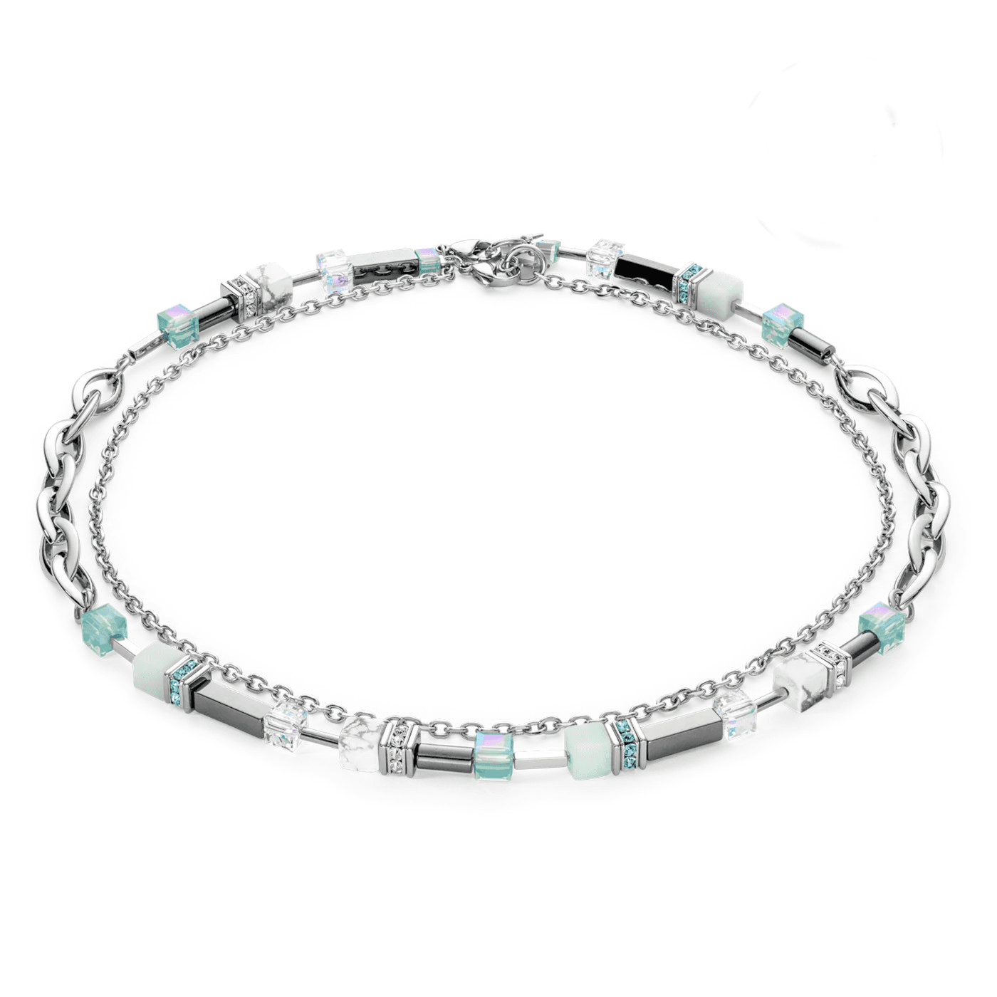 Edelsteinkette Edelstahl Edelsteinkette Edelstahl