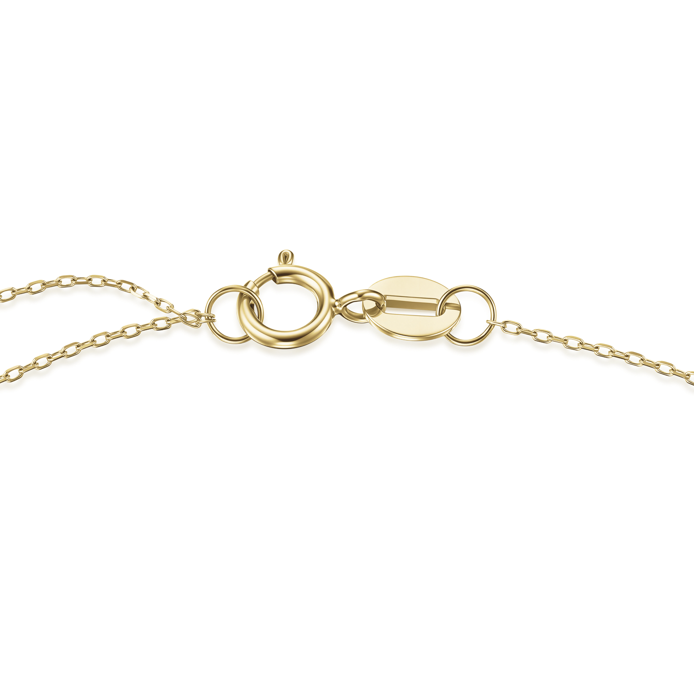 Kette syn. Diamant zus. 0,099ct. 585er Gelbgold Teardrop Pave