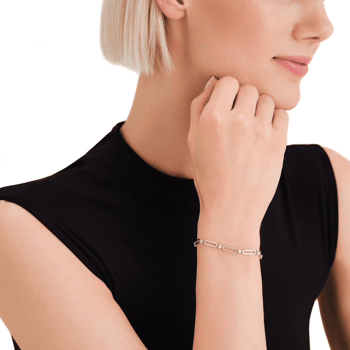 Armband Edelstahl Crystal