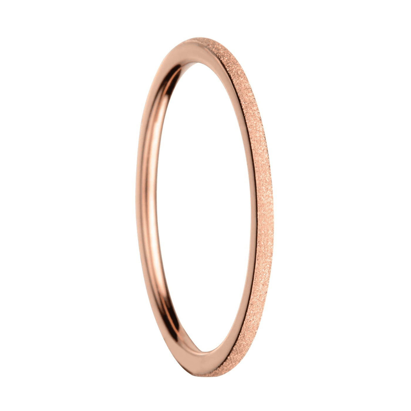 Edelstahlring rosé vergoldet Arctic Symphony