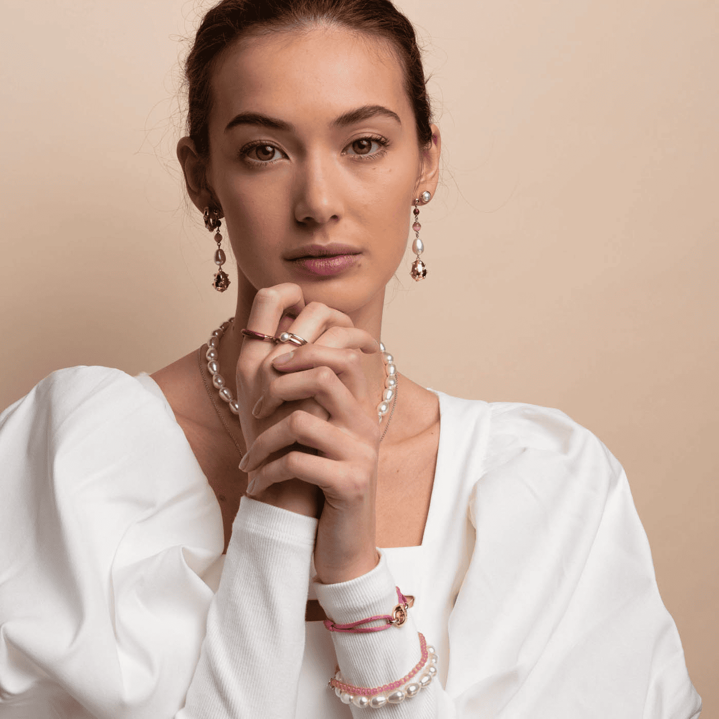 Ring Perlmutt 925er Silber gelb vergoldet Ring Perlmutt 925er Silber gelb vergoldet