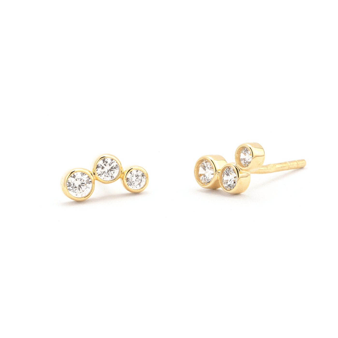 Ohrringe Zirkonia 333er Gelbgold  Ohrringe Zirkonia 333er Gelbgold