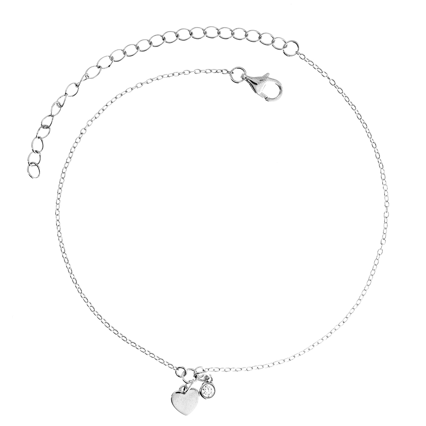 Fußkette Zirkonia 925er Silber Fußkette Zirkonia 925er Silber